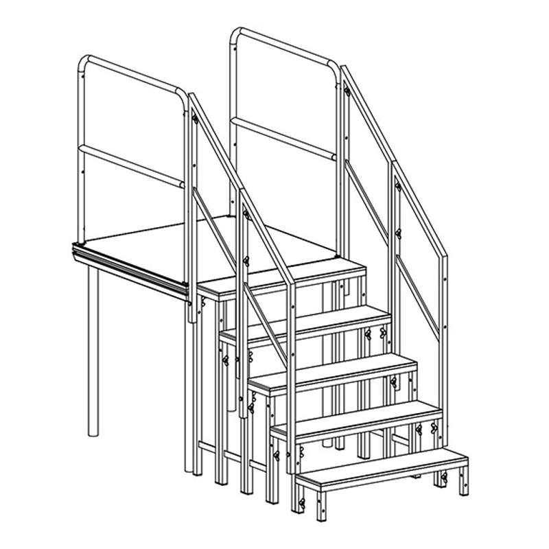 Prolyte Stagedex STAIR RAIL – Image 2