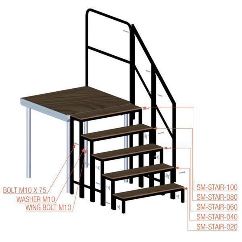 Prolyte Stagedex STAIR RAIL – Image 4