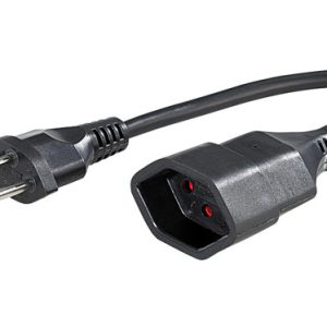 Câble Rallonge électrique courte 0.5-1.8m (noir)